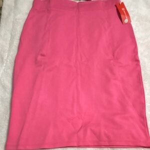 Bright Pink Women's Pencil Skirt